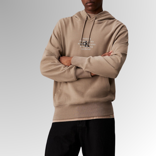 Men Hoodie -Beige- J30J326879