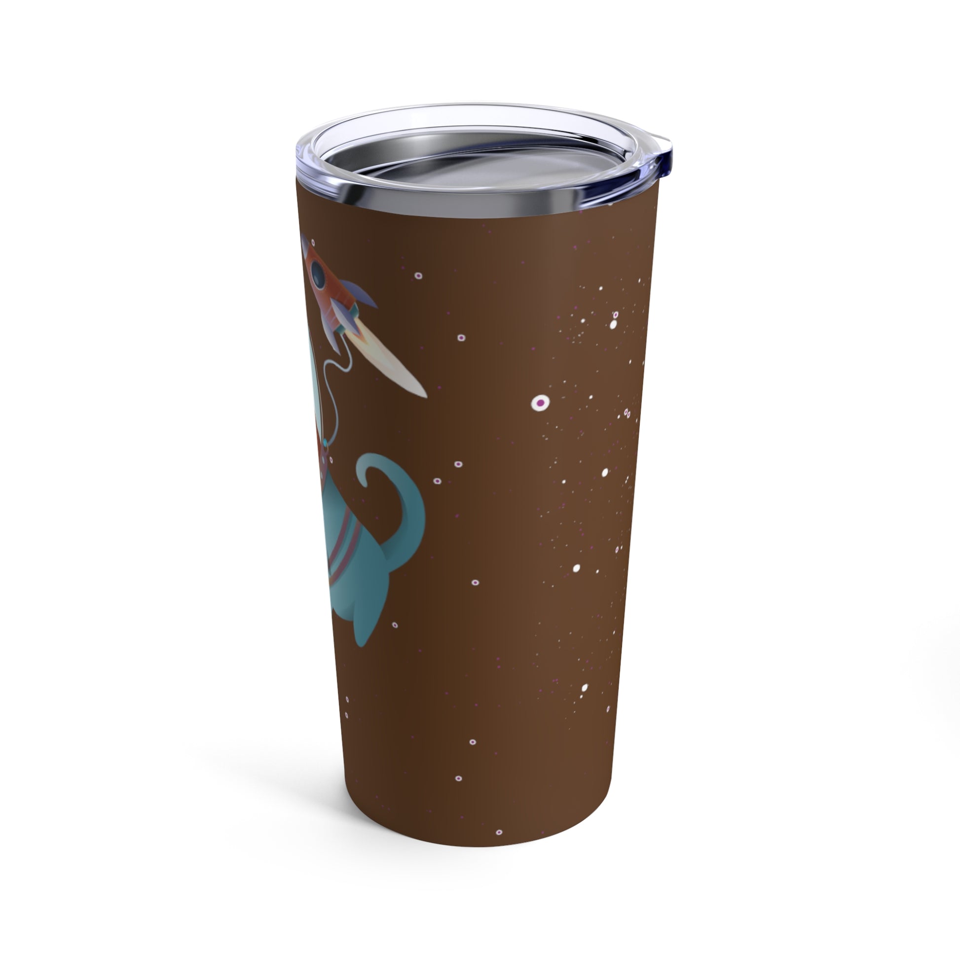 Space Walk: Brown Tumbler 20oz - Luzworld