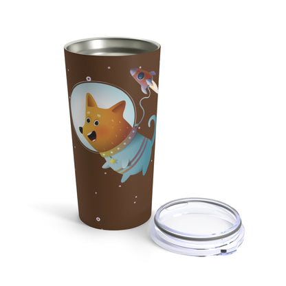 Space Walk: Brown Tumbler 20oz - Luzworld