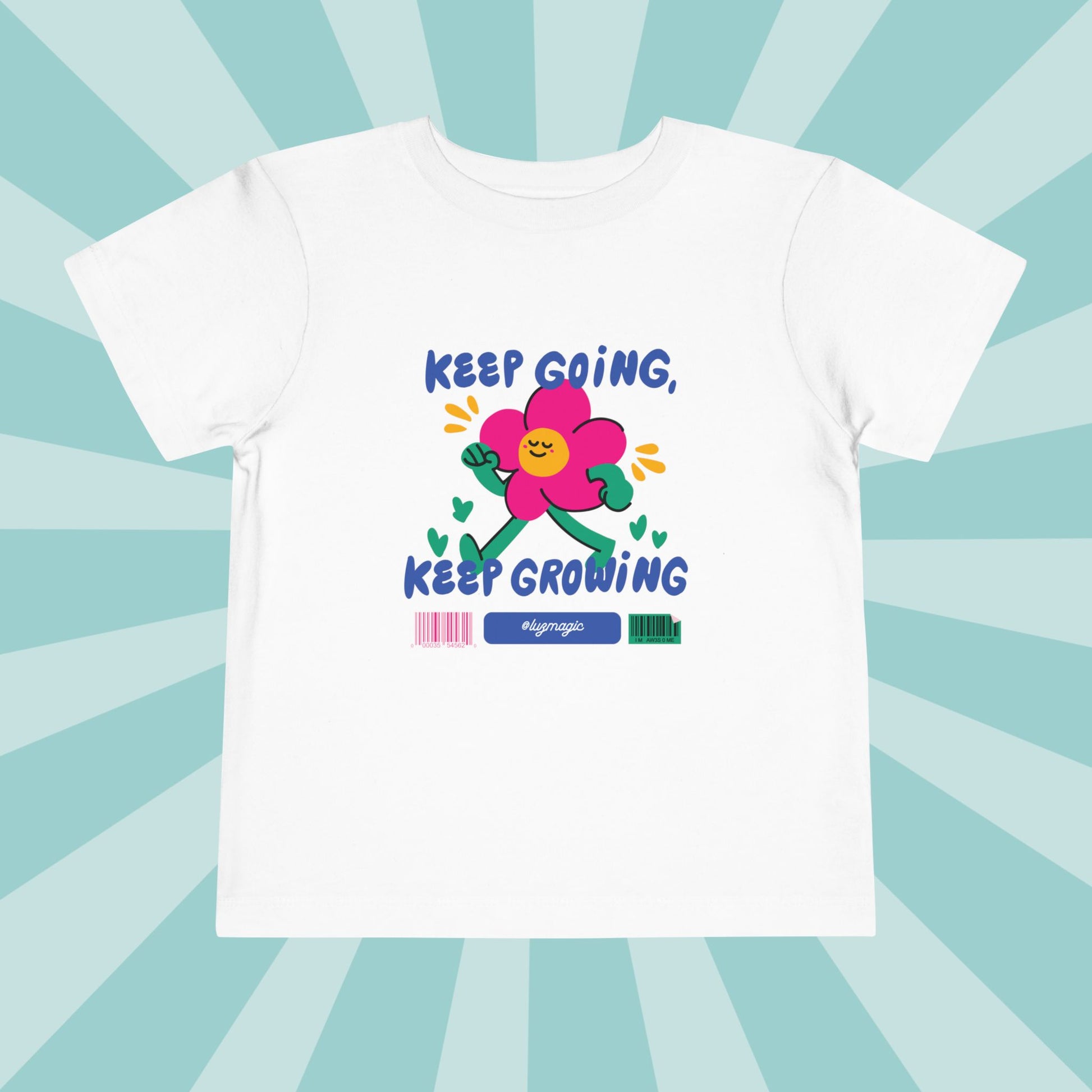 Keep Going - Toddler- White- T-Shirt- Luzworld, LUZKid trendy clothing for little ones, cute apparel for toddlers, playful designs for kids, rival to Carter’s, competing with OshKosh B’gosh, on par with The Children’s Place Adidas, LUZComfy, LUZCozy, LUZDigital, LUZEerie, LUZFun, LUZJunior, LUZKid, LUZlayers, LUZSip, LUZSnug, LUZTees, LUZTiny, LUZTote, LUZVees, LUZVibes, LUZWarm, LUZWarmer
#LUZWorld #StreetStyle #ComfortWear #LUZLayers #FashionGoals #KidsFashion #TrendyForTiny #LUZKidStyle