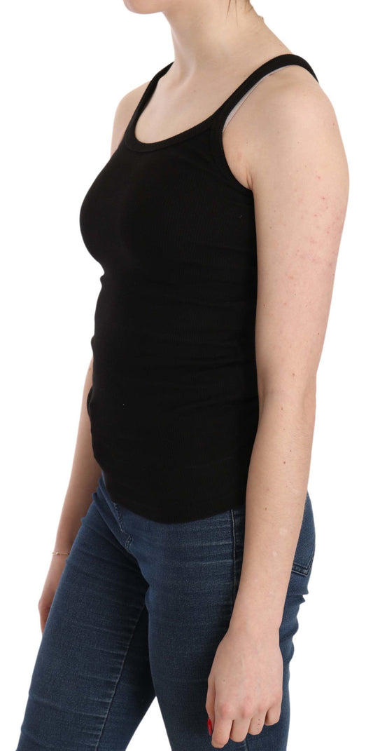 PINK MEMORIES Black Sleeveless Spaghetti Strap Blouse $254.00 PINK MEMORIES Luzworld