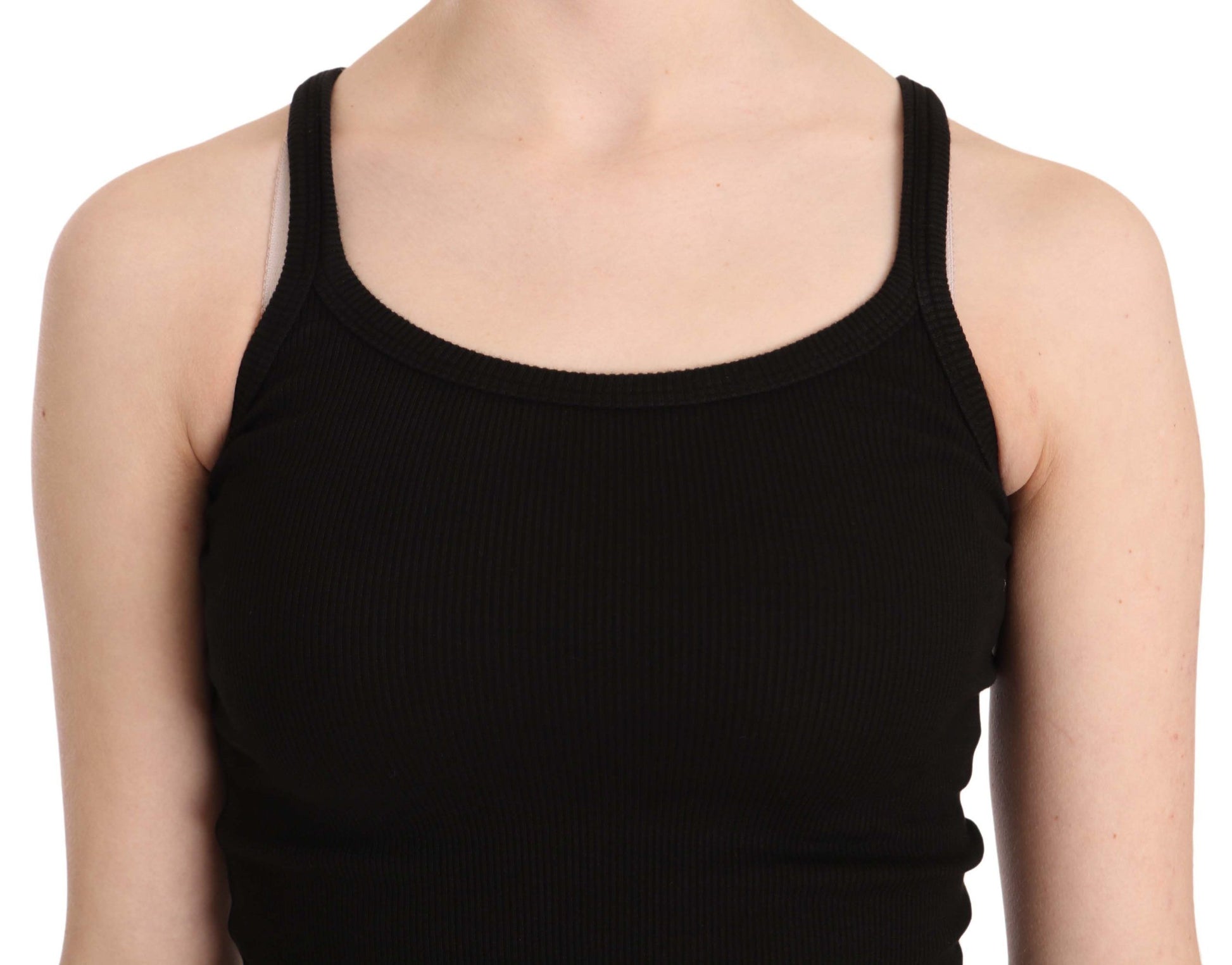 PINK MEMORIES Black Sleeveless Spaghetti Strap Blouse $254.00 PINK MEMORIES Luzworld