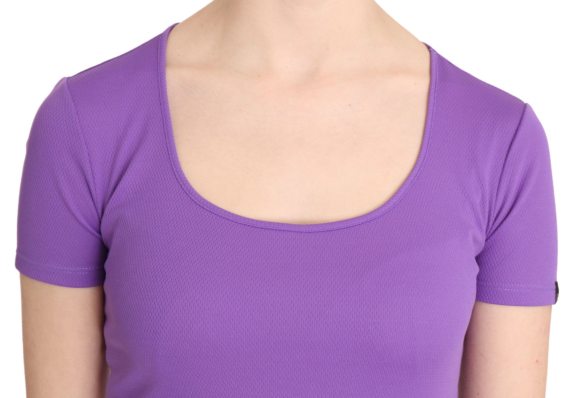 GF Ferre Purple 100% Polyester Short Sleeve Top Blouse $246.00 GF Ferre Luzworld