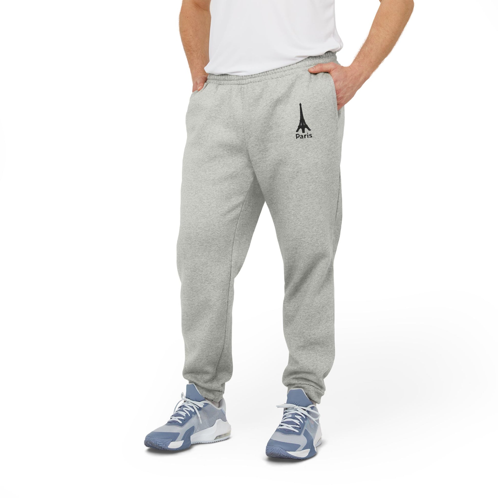 Fleece Joggers Adidas- Gray- Luzworld