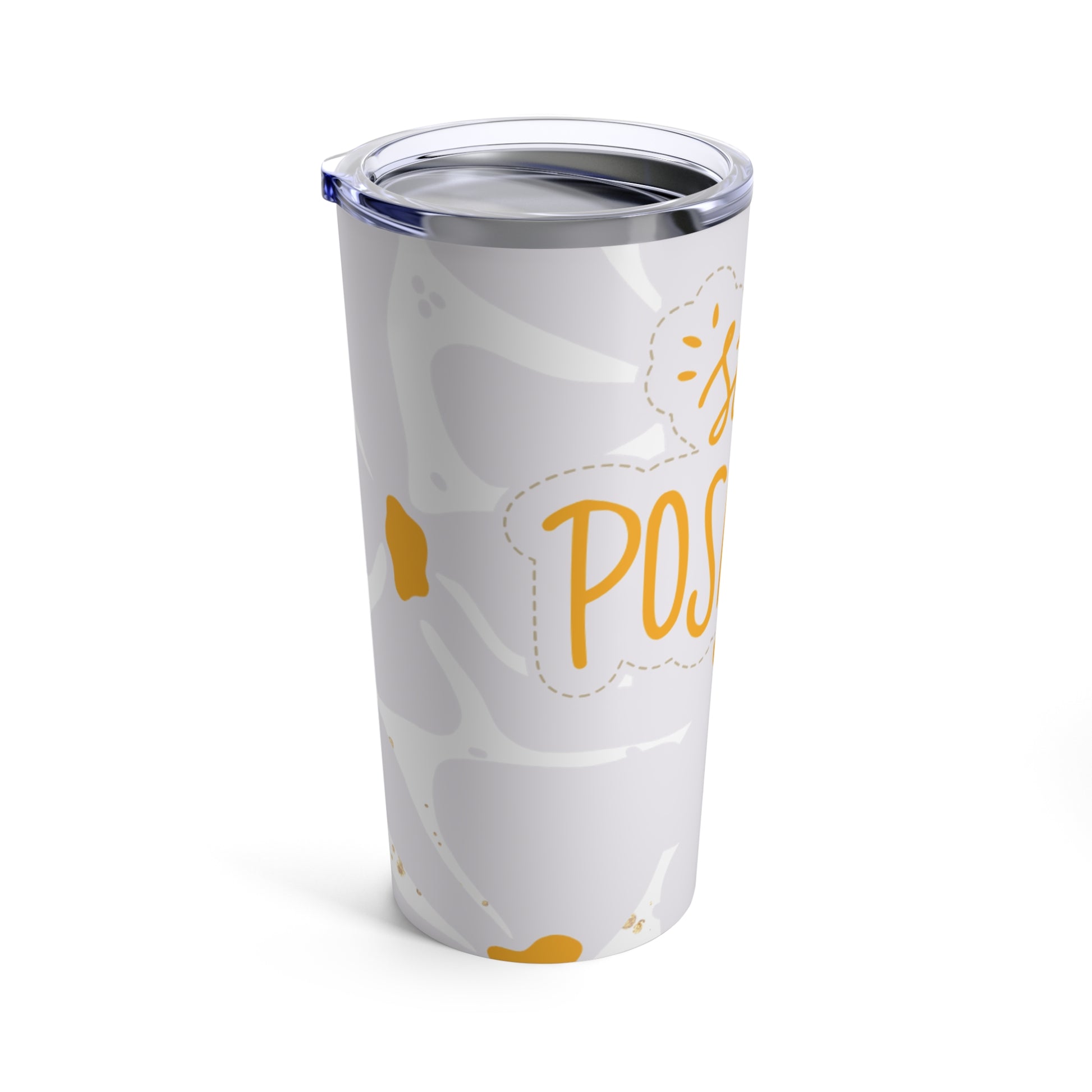 Stay Positive: White Tumbler 20oz - Luzworld