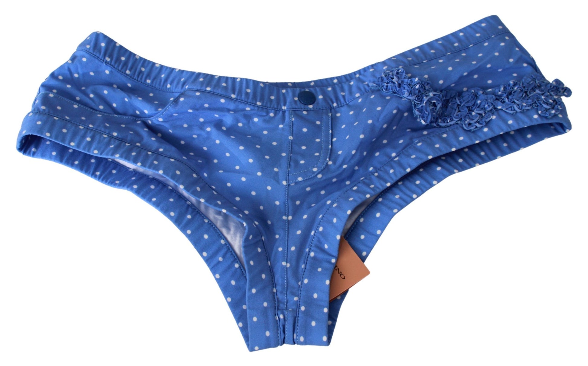 Ermanno Scervino Blue Shorts Beachwear Bikini Bottoms Swimsuit $153.00 Ermanno Scervino Luzworld