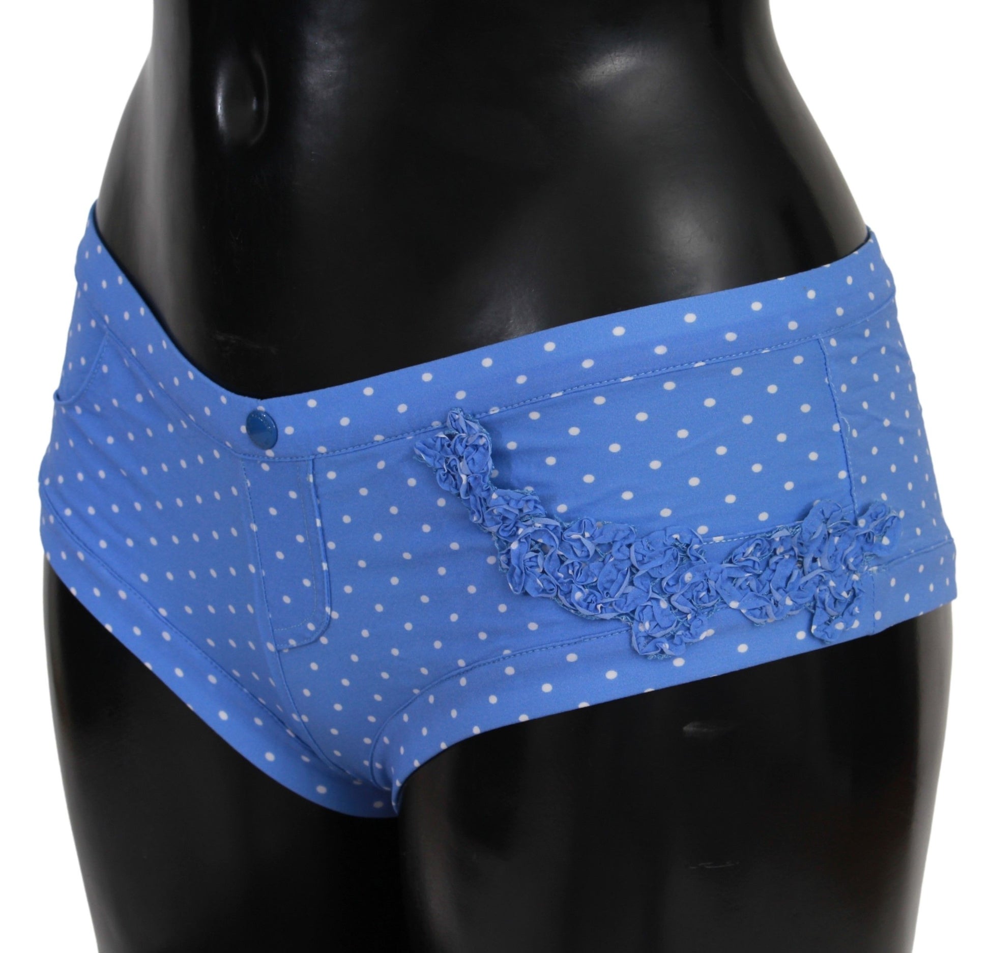 Ermanno Scervino Blue Shorts Beachwear Bikini Bottoms Swimsuit $153.00 Ermanno Scervino Luzworld