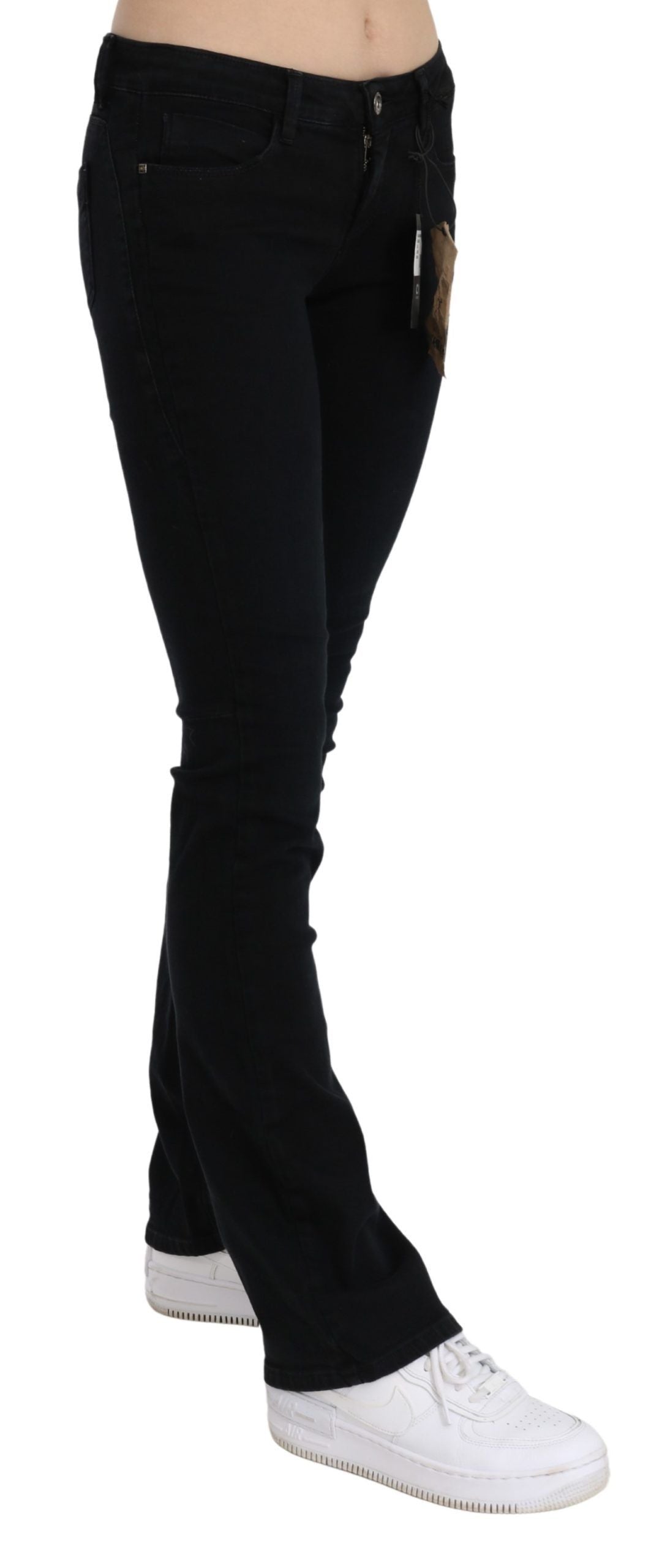 Costume National Black Low Waist Skinny Denim Cotton Jeans $656.00 Costume National Luzworld