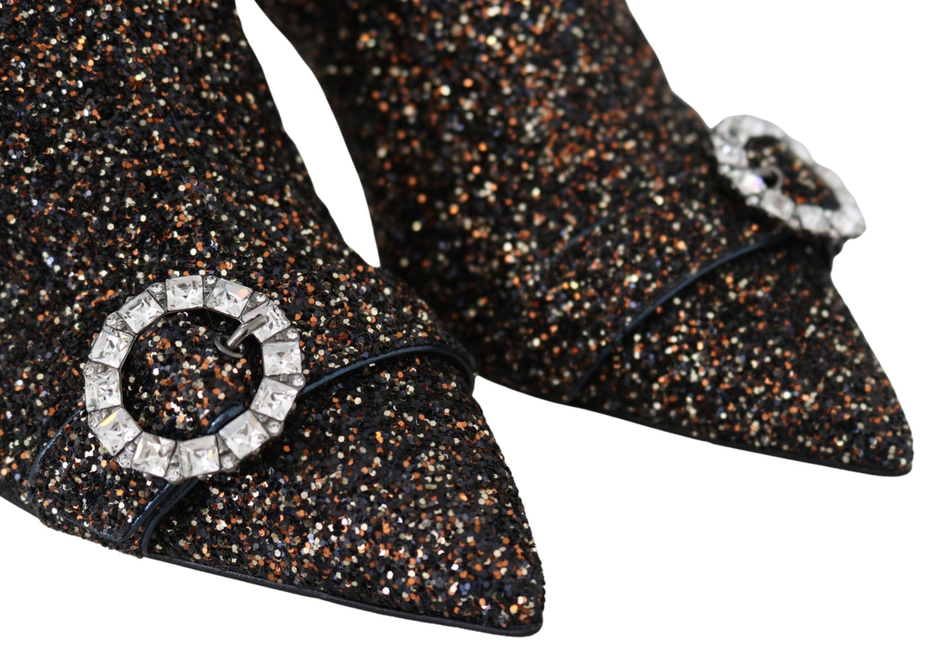 Jimmy Choo Amethyst Mix Hanover Heeled Glitter Boots $1812.00 Jimmy Choo Luzworld