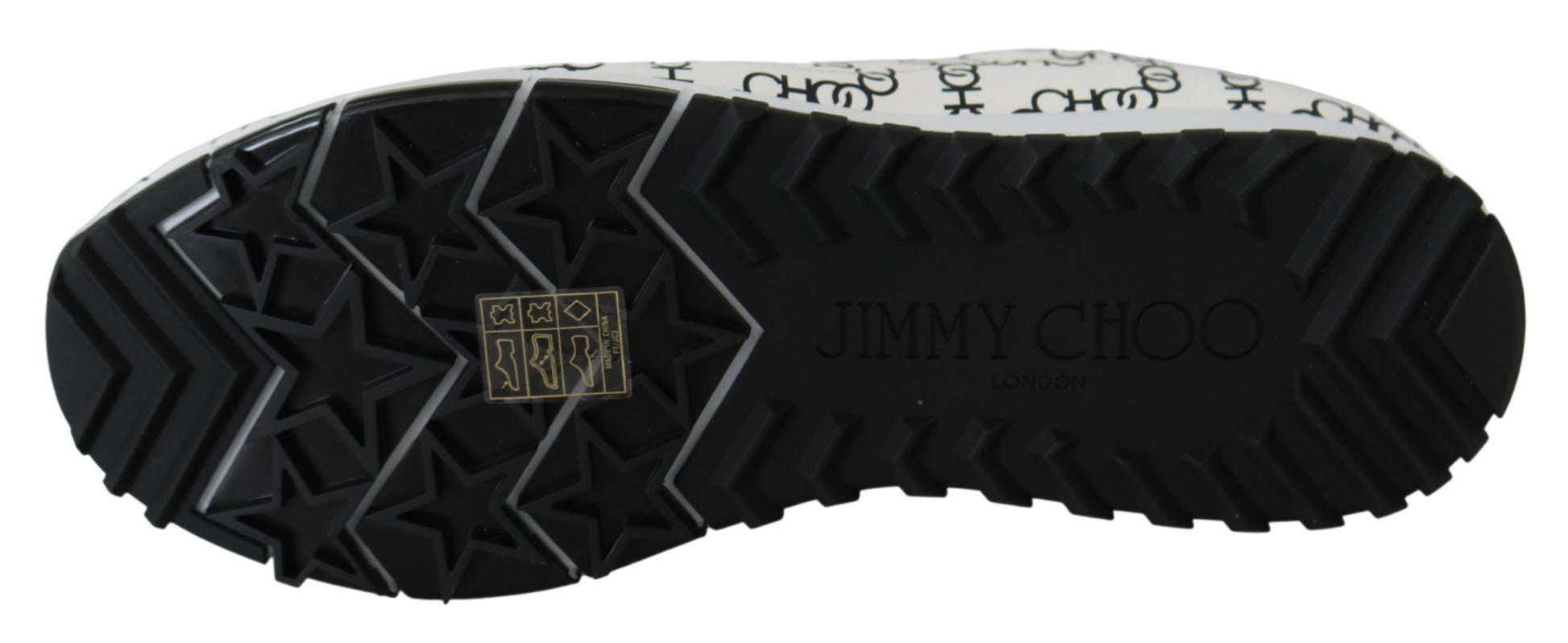 Jimmy Choo Elegant Monochrome Leather Sneakers $945.00 Jimmy Choo Luzworld