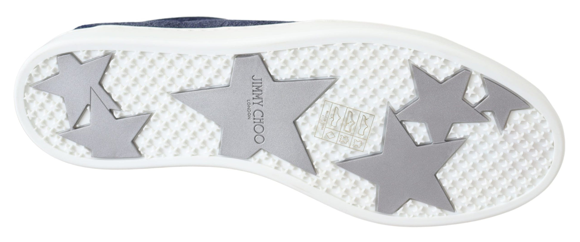 Jimmy Choo Chic Slip-On Blue Denim Suede Sneakers $910.00 Jimmy Choo Luzworld