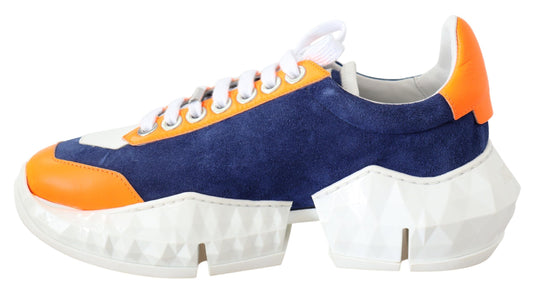 Jimmy Choo Electric Elegance Leather Mix Sneakers $1338.00 Jimmy Choo Luzworld