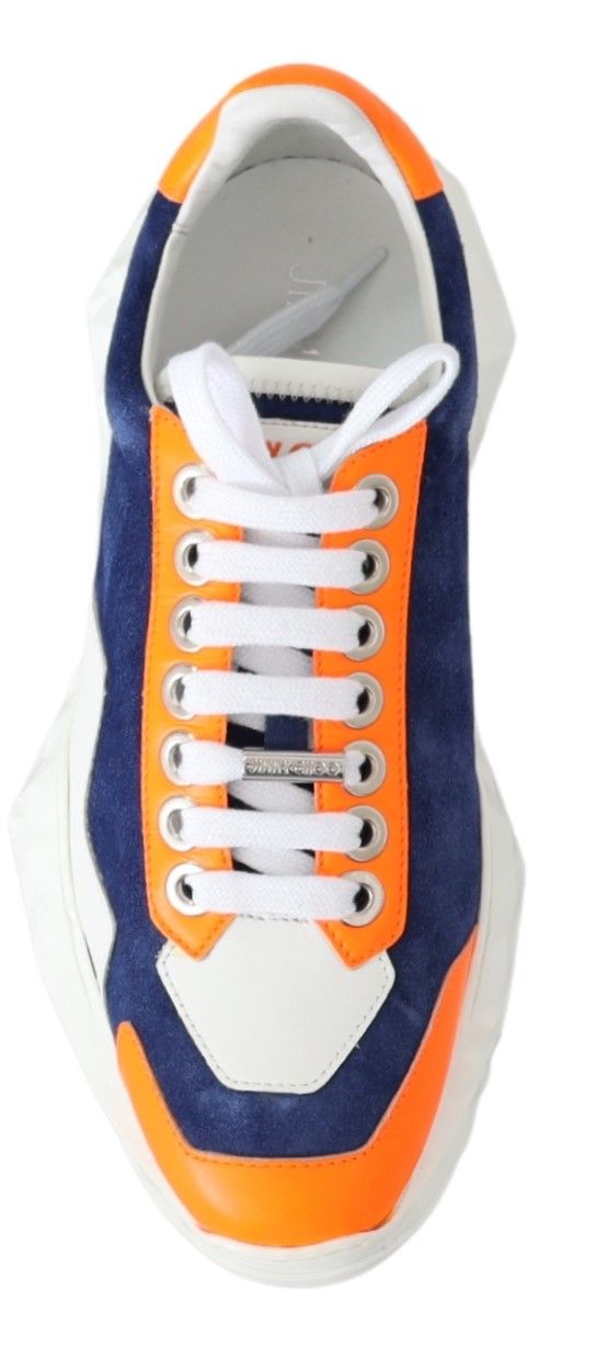 Jimmy Choo Electric Elegance Leather Mix Sneakers $1338.00 Jimmy Choo Luzworld