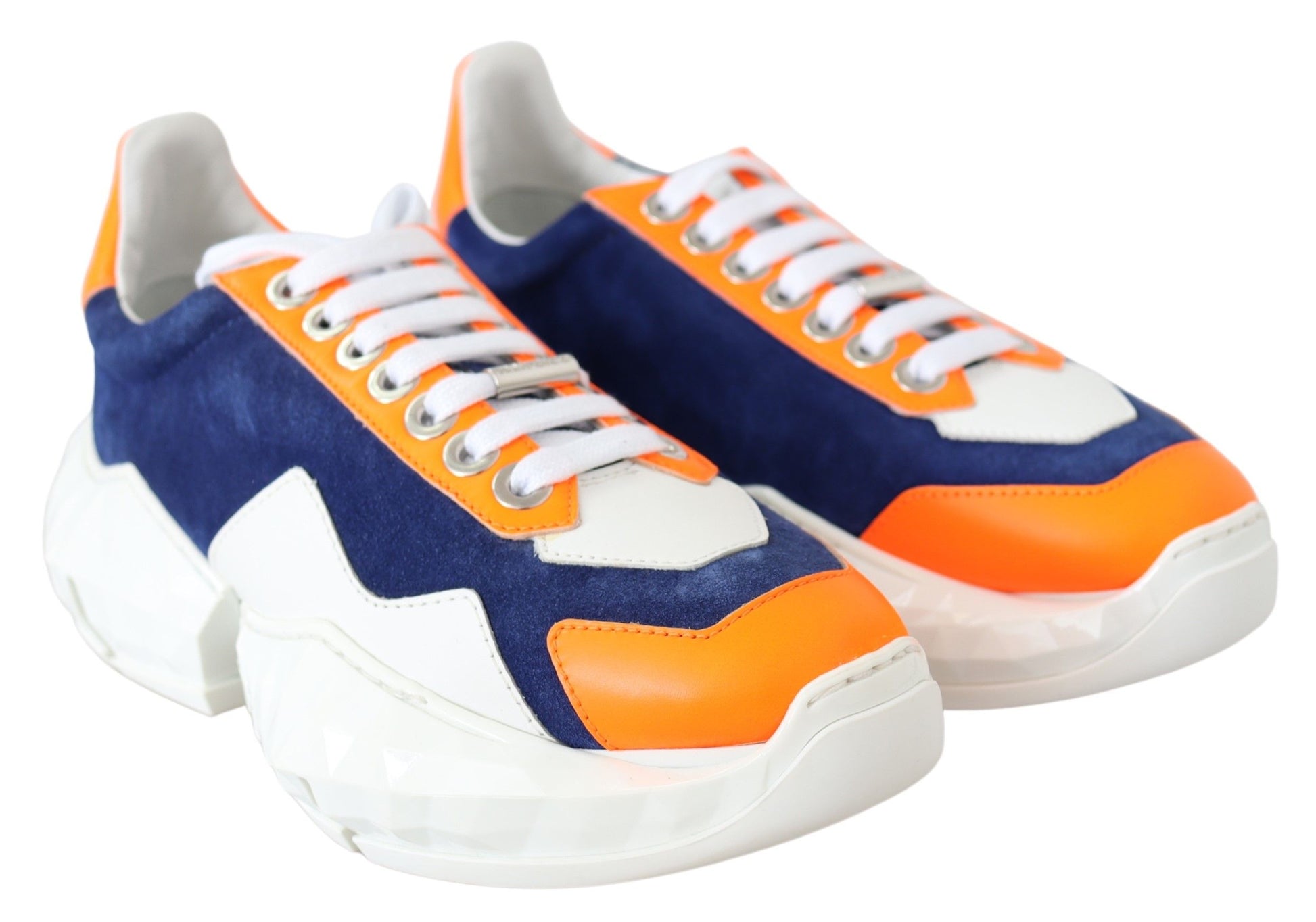 Jimmy Choo Electric Elegance Leather Mix Sneakers $1338.00 Jimmy Choo Luzworld
