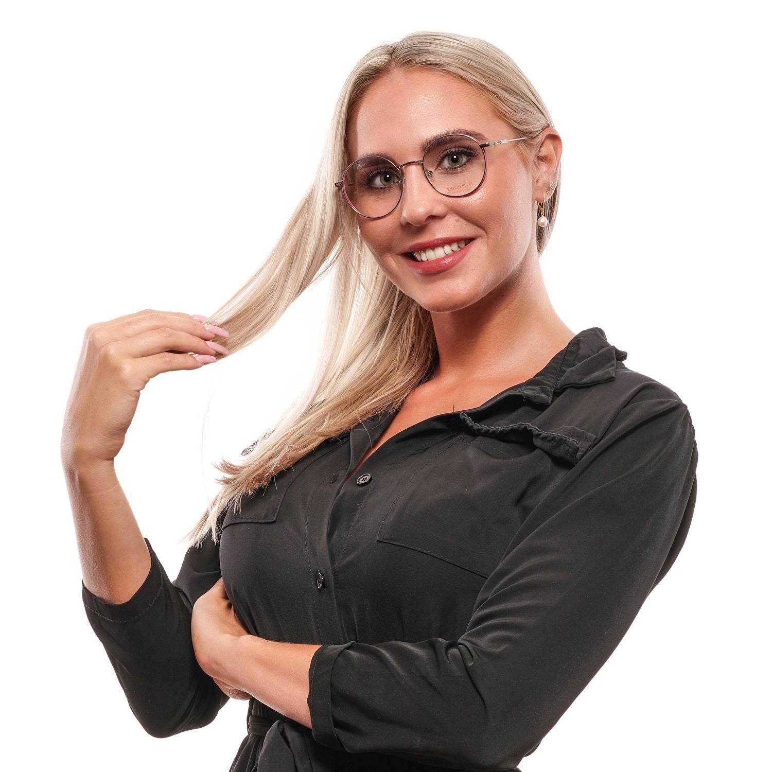 Emilio Pucci Gray Women Glasses Frame $505.00 Emilio Pucci Luzworld