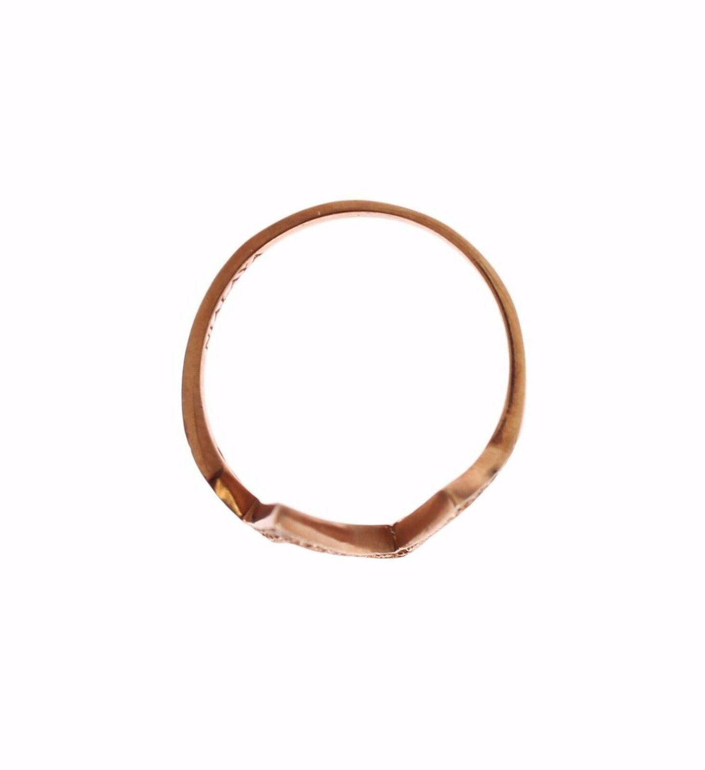 Nialaya Pink Gold 925 Silver Womens Clear Ring $186.00 Nialaya Luzworld