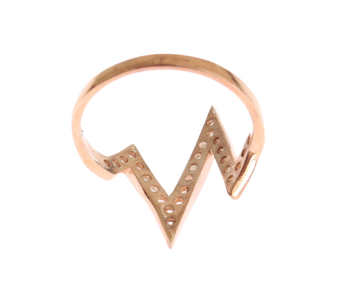 Nialaya Pink Gold 925 Silver Womens Clear Ring $186.00 Nialaya Luzworld
