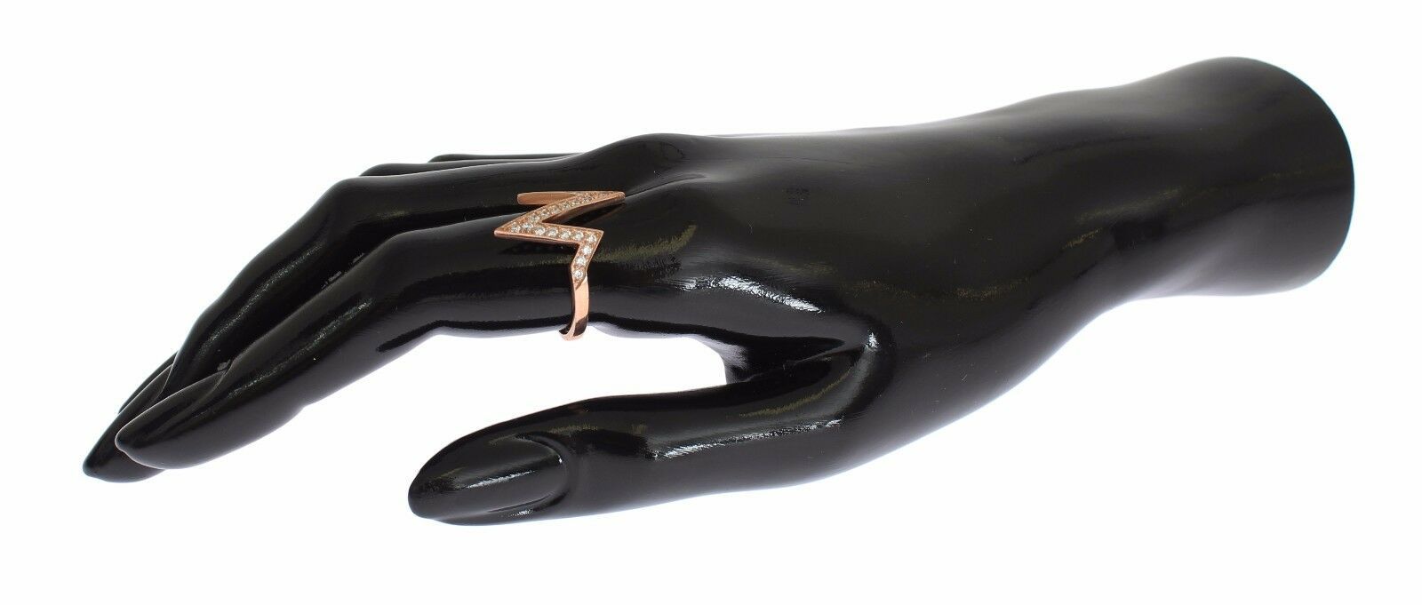 Nialaya Pink Gold 925 Silver Womens Clear Ring $186.00 Nialaya Luzworld