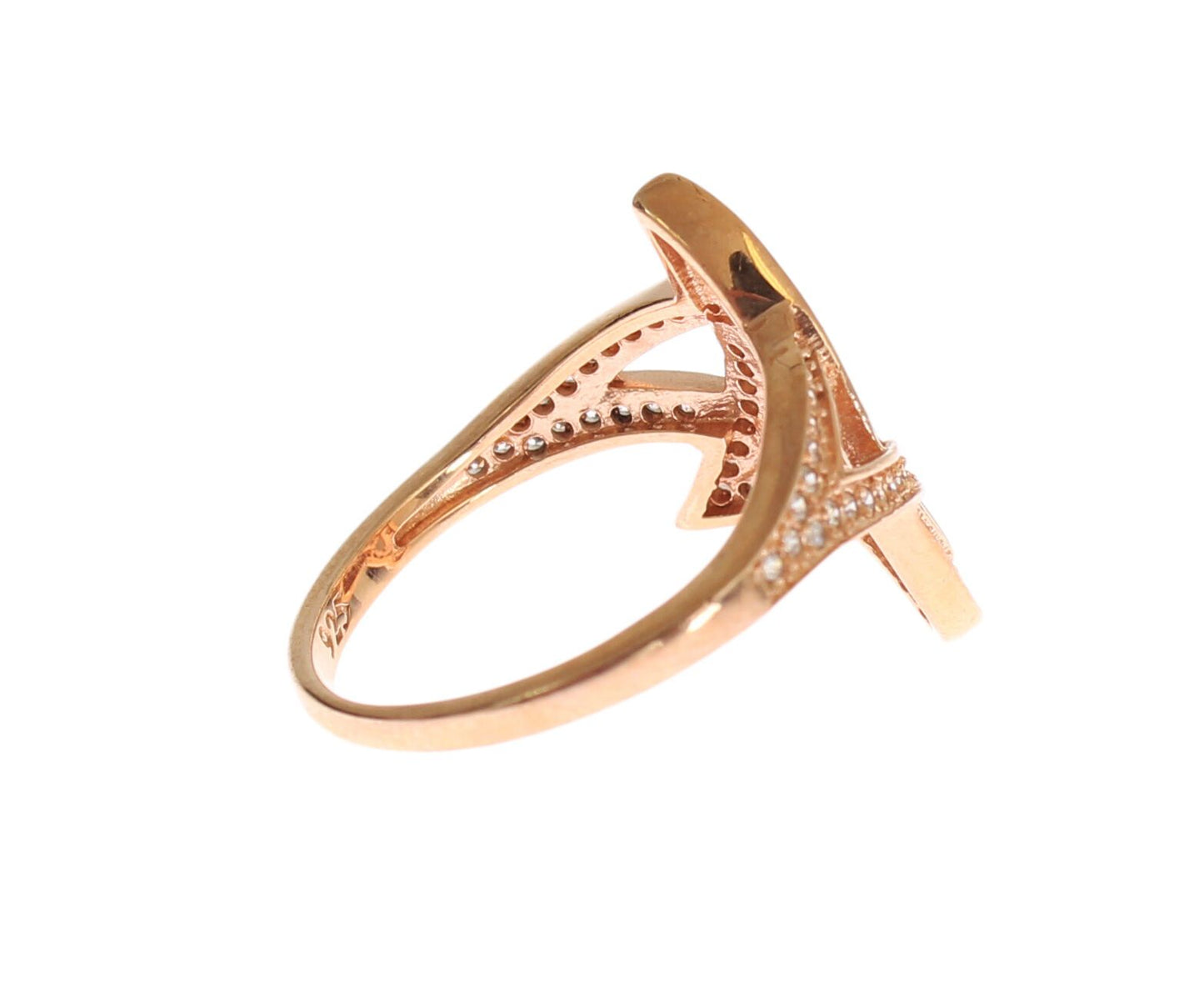 Nialaya Womens Clear CZ Gold 925 Silver Ring $205.00 Nialaya Luzworld