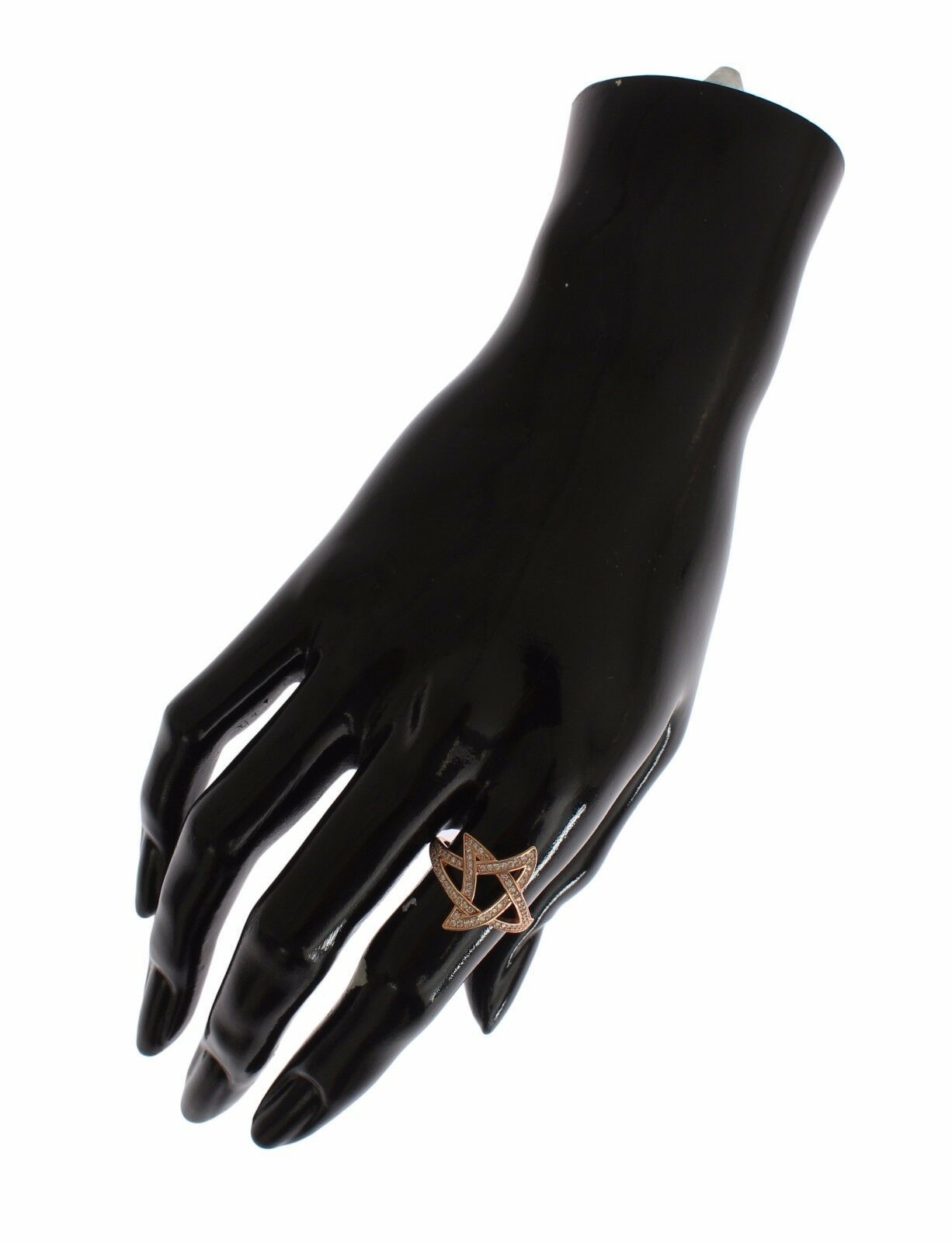 Nialaya Womens Clear CZ Gold 925 Silver Ring $205.00 Nialaya Luzworld