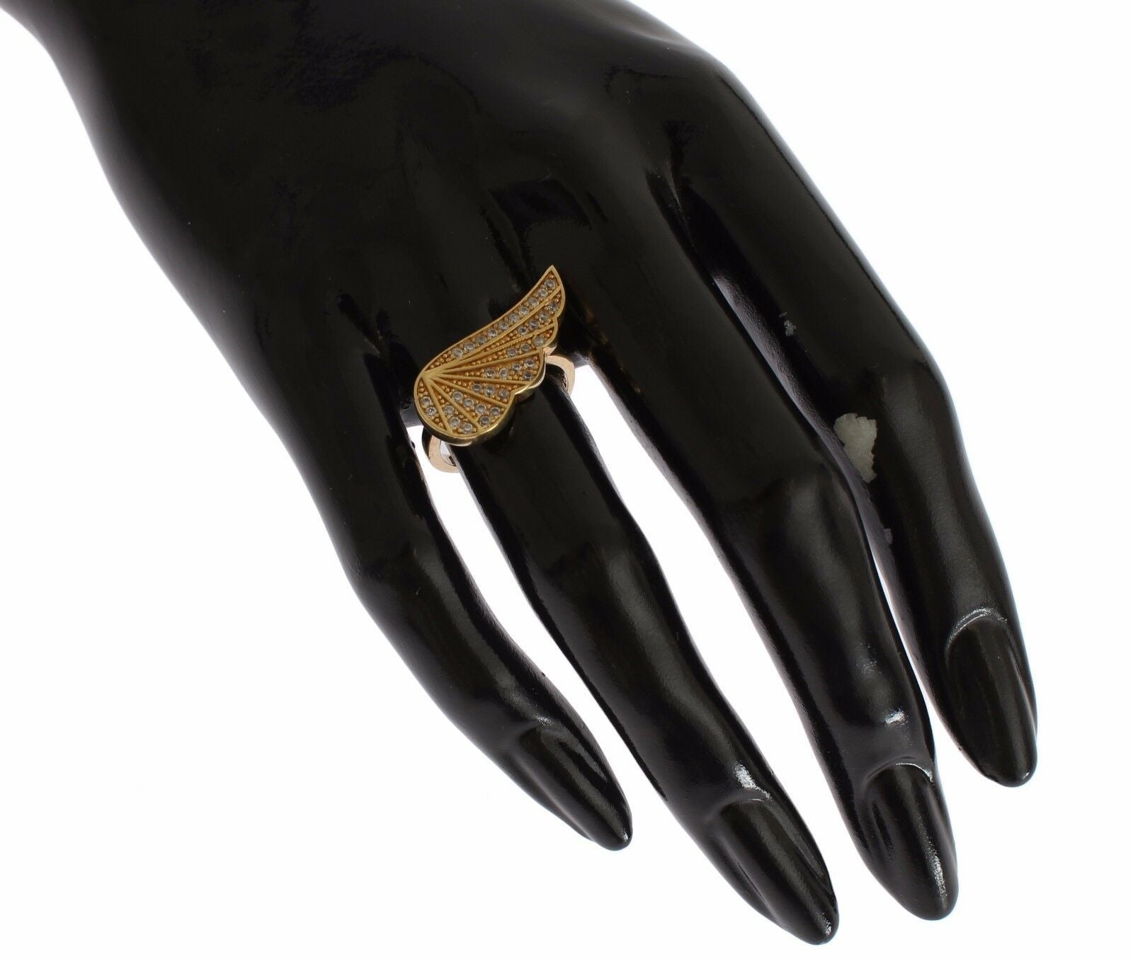 Nialaya Womens Clear CZ Gold 925 Silver Authentic Ring $205.00 Nialaya Luzworld