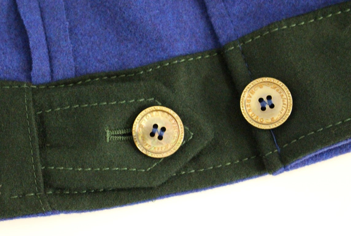 Andrea Incontri Habsburg Blue Green Wool Jacket Coat $2202.00 Andrea Incontri Luzworld