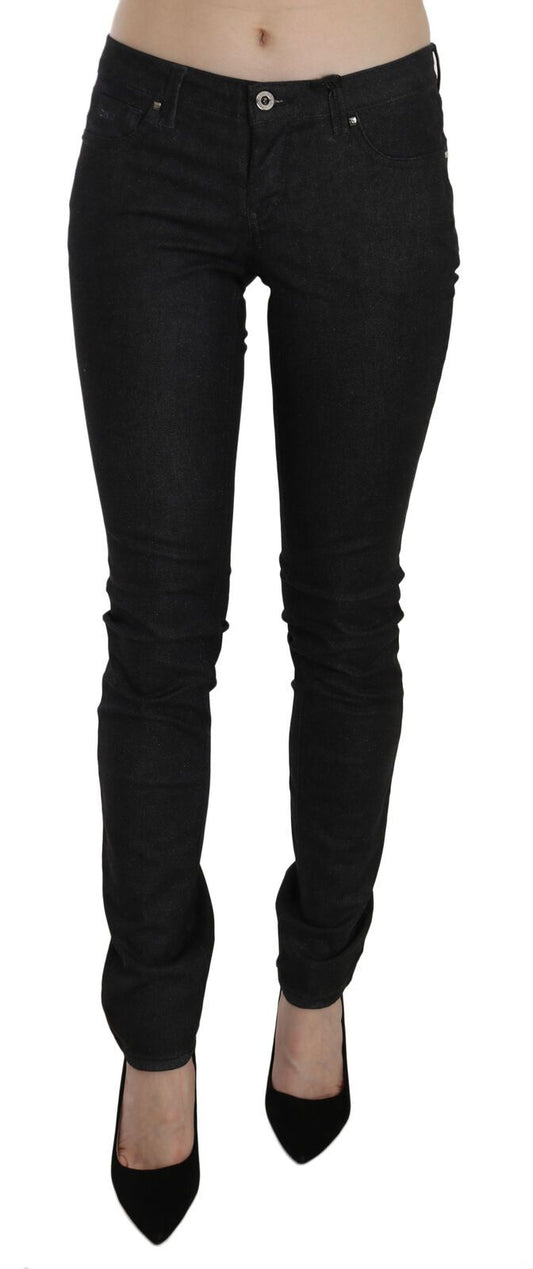 Costume National Black Low Waist Skinny Casual Denim Jeans $708.00 Costume National Luzworld