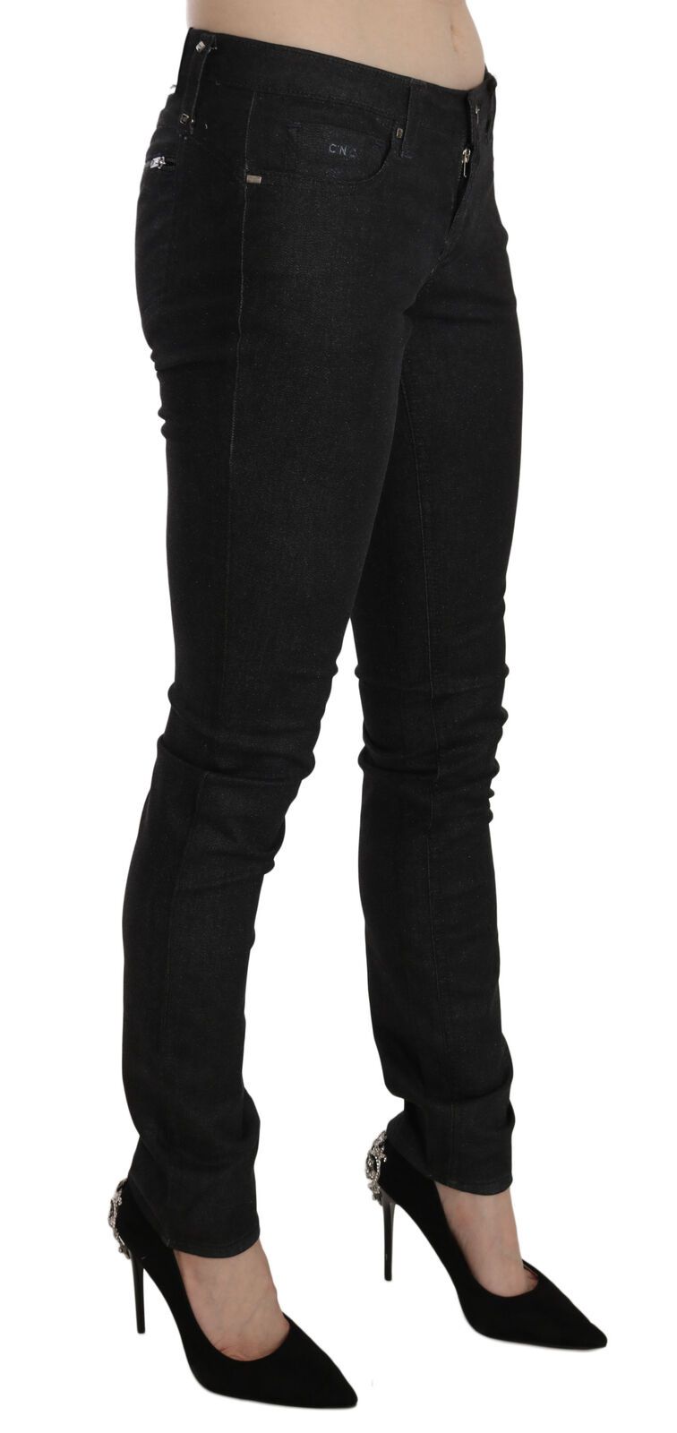 Costume National Black Low Waist Skinny Casual Denim Jeans $708.00 Costume National Luzworld