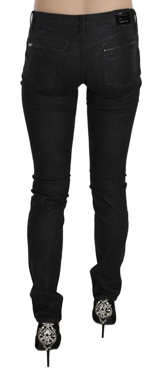 Costume National Black Low Waist Skinny Casual Denim Jeans $708.00 Costume National Luzworld