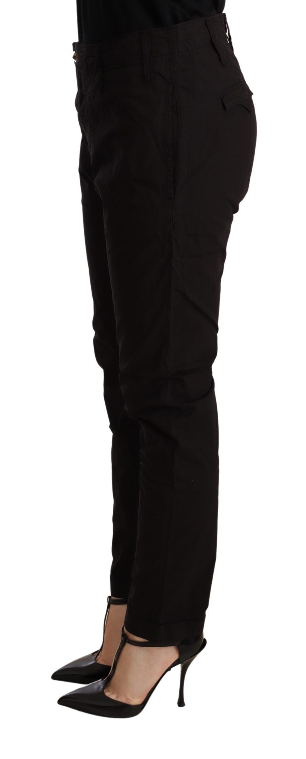 CYCLE Black Mid Waist BAGGY Fit Skinny Trouser $506.00 CYCLE Luzworld