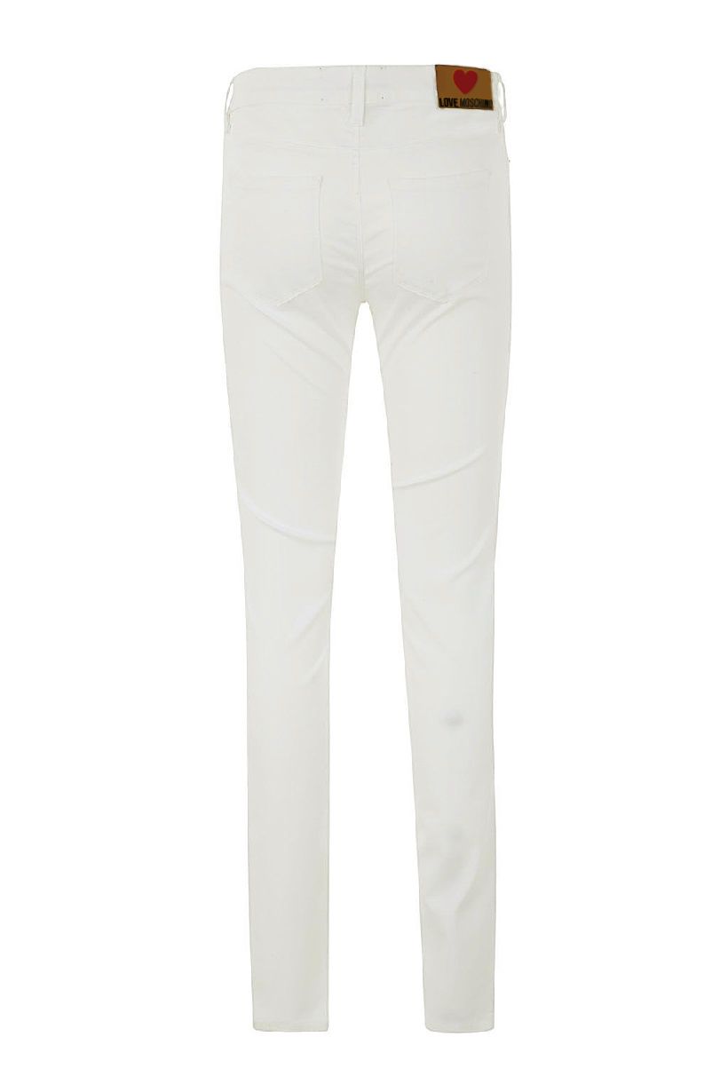 Love Moschino White Cotton Women's Jeans $274.00 Love Moschino Luzworld
