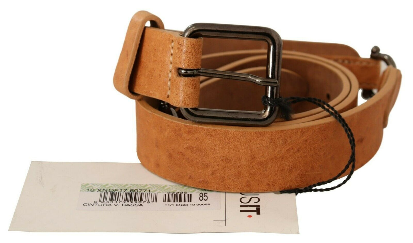 Costume National Light Brown Buckle Waist Belt $547.00 Costume National Luzworld