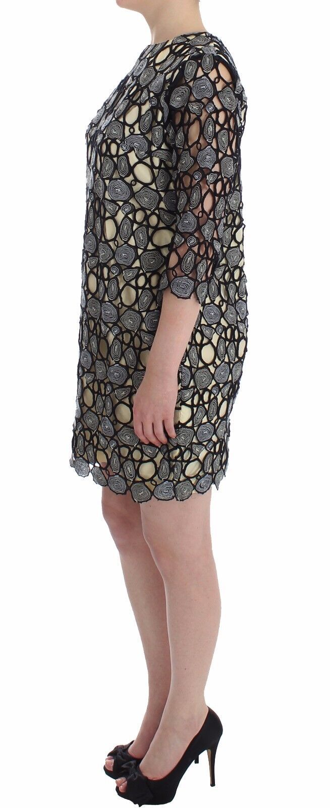 Lanre Da Silva Ajayi Black Cream Sheath Dress Shift Mini Dress $2377.00 Lanre Da Silva Ajayi Luzworld