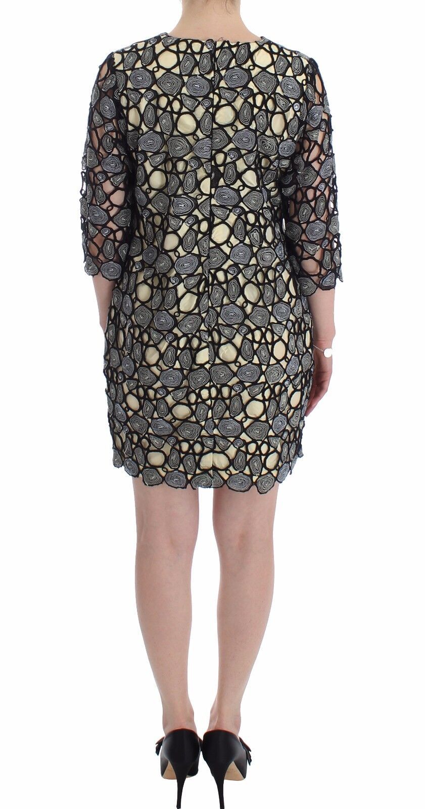 Lanre Da Silva Ajayi Black Cream Sheath Dress Shift Mini Dress $2377.00 Lanre Da Silva Ajayi Luzworld