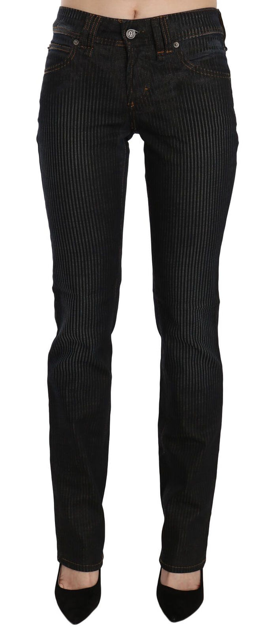 John Galliano Black Mid Waist Slim Fit Corduroy Denim Casual Pants $869.00 John Galliano Luzworld