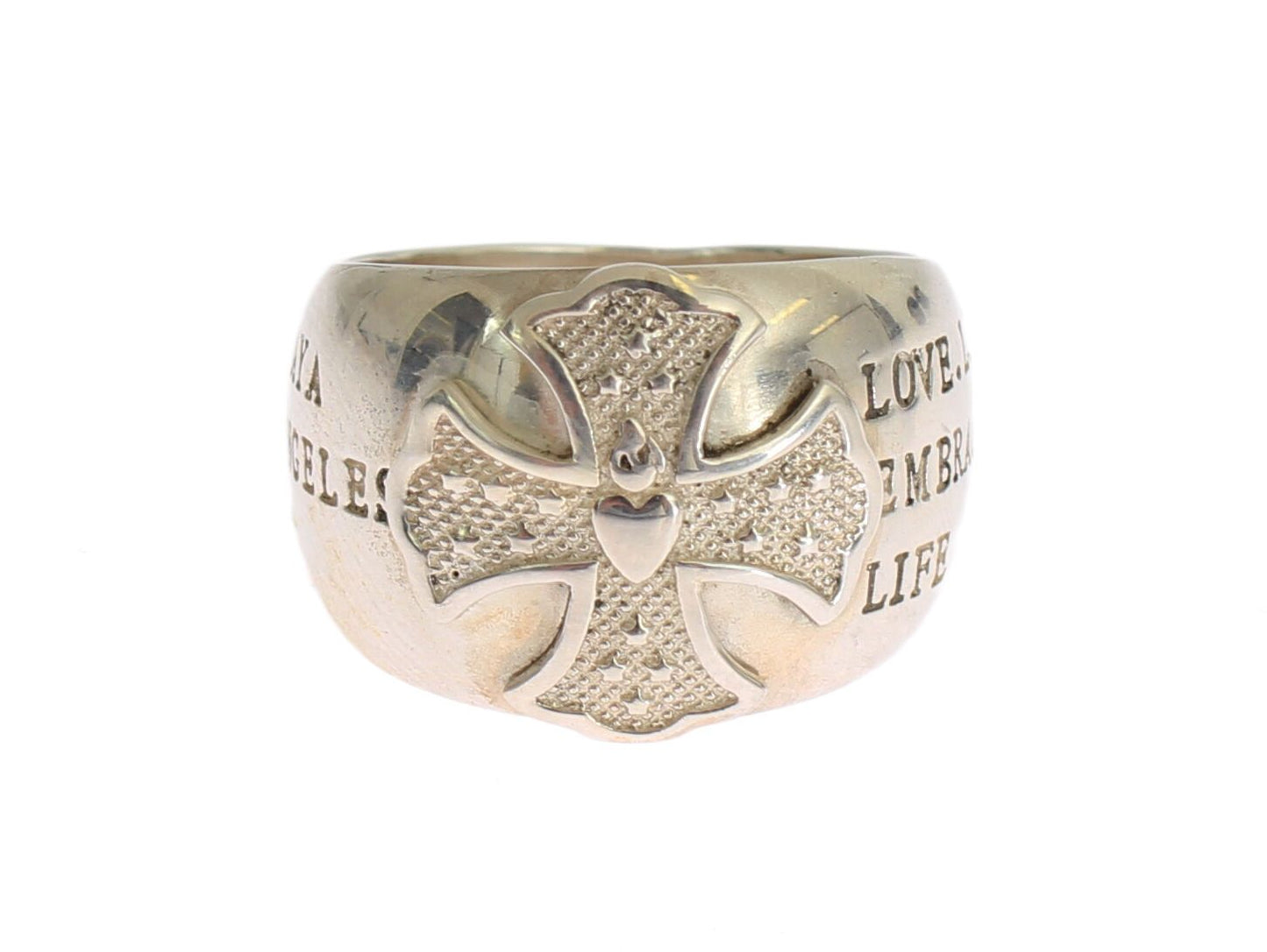 Nialaya Silver Cross Womens 925 Sterling Ring $231.00 Nialaya Luzworld
