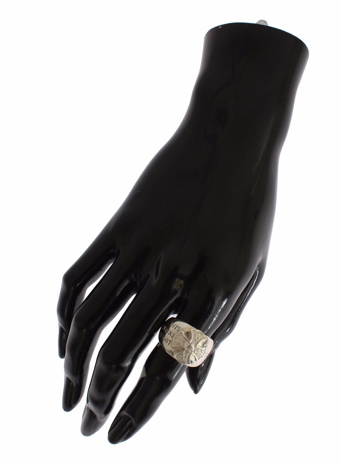 Nialaya Silver Cross Womens 925 Sterling Ring $231.00 Nialaya Luzworld