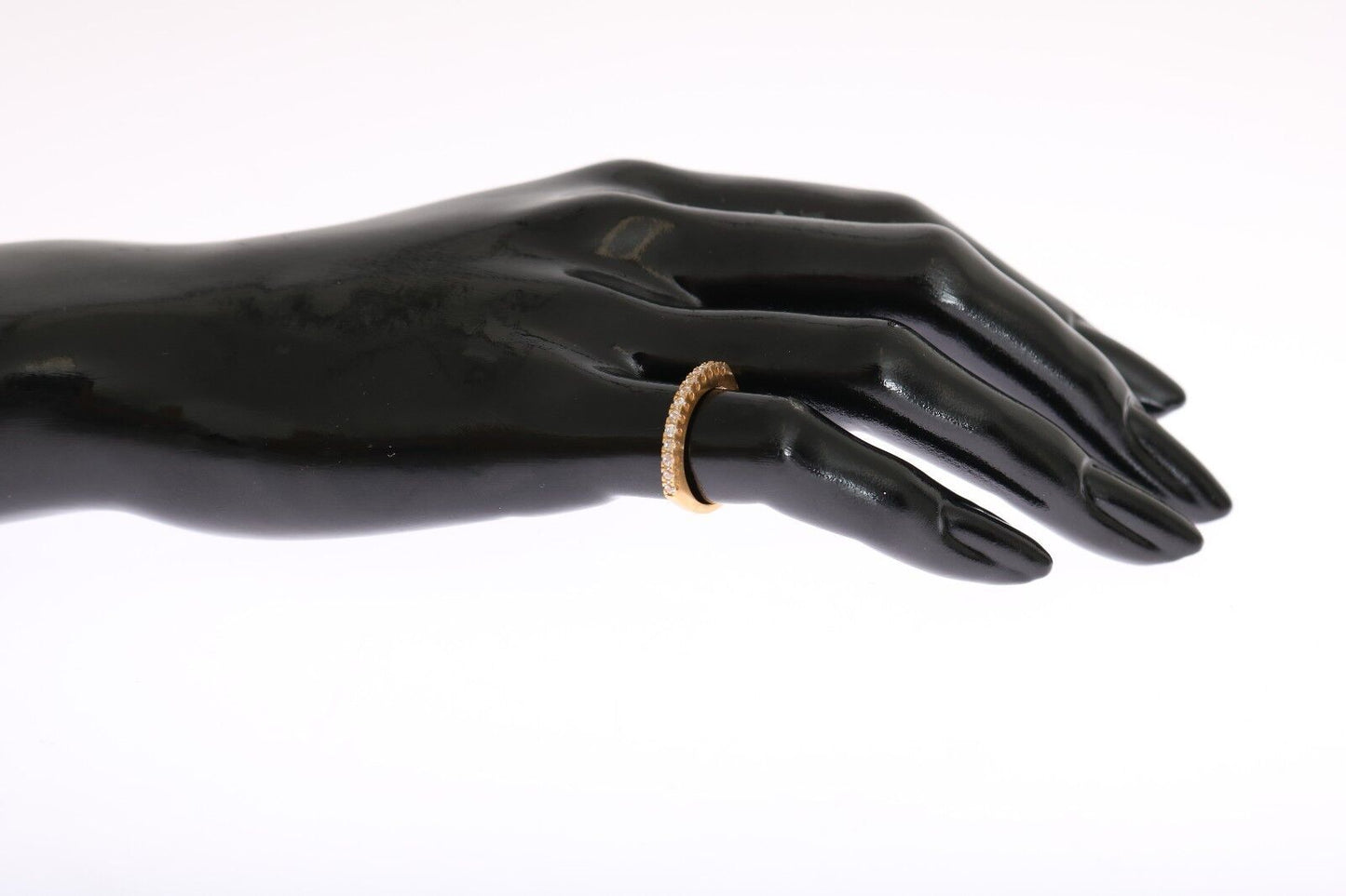 Nialaya Gold Authentic Womens Clear CZ Gold 925 Silver Ring $201.00 Nialaya Luzworld