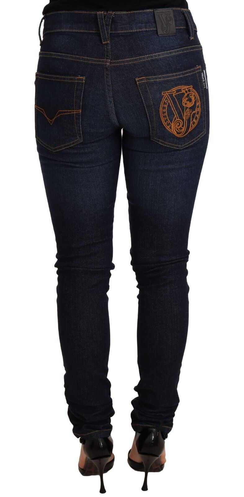 Versace Jeans Elegant Low Waist Skinny Designer Jeans $385.00 Versace Jeans Luzworld