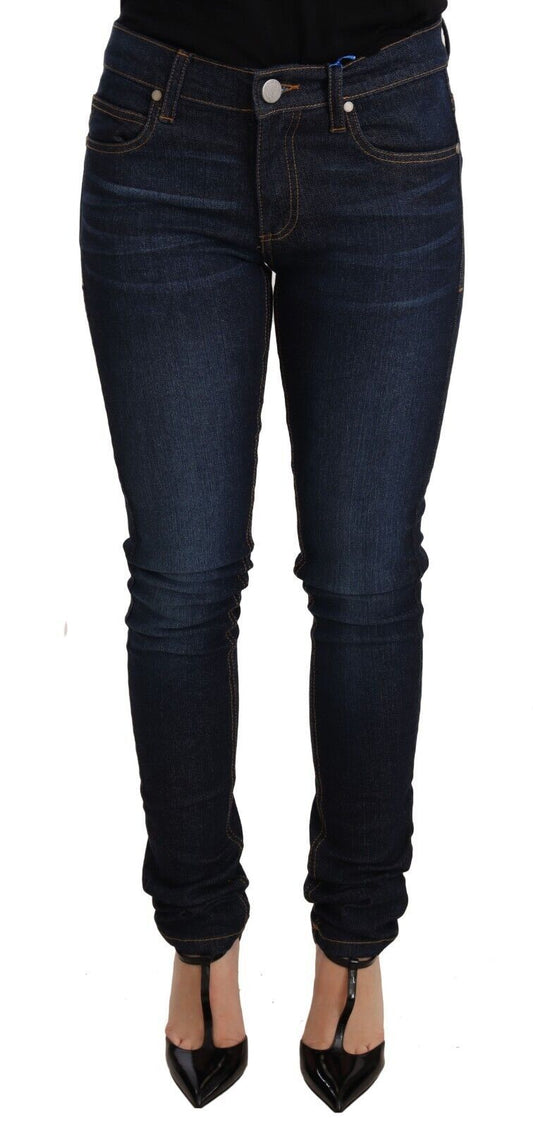 Versace Jeans Elegant Low Waist Skinny Designer Jeans $385.00 Versace Jeans Luzworld