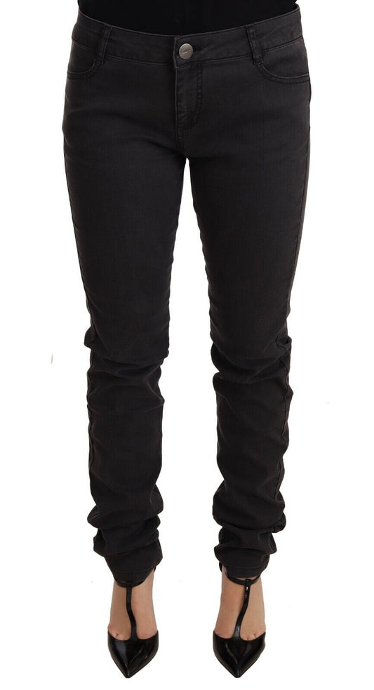 PINKO Black Cotton Stretch Skinny Mid Waist Women Denim Jeans $679.00 PINKO Luzworld