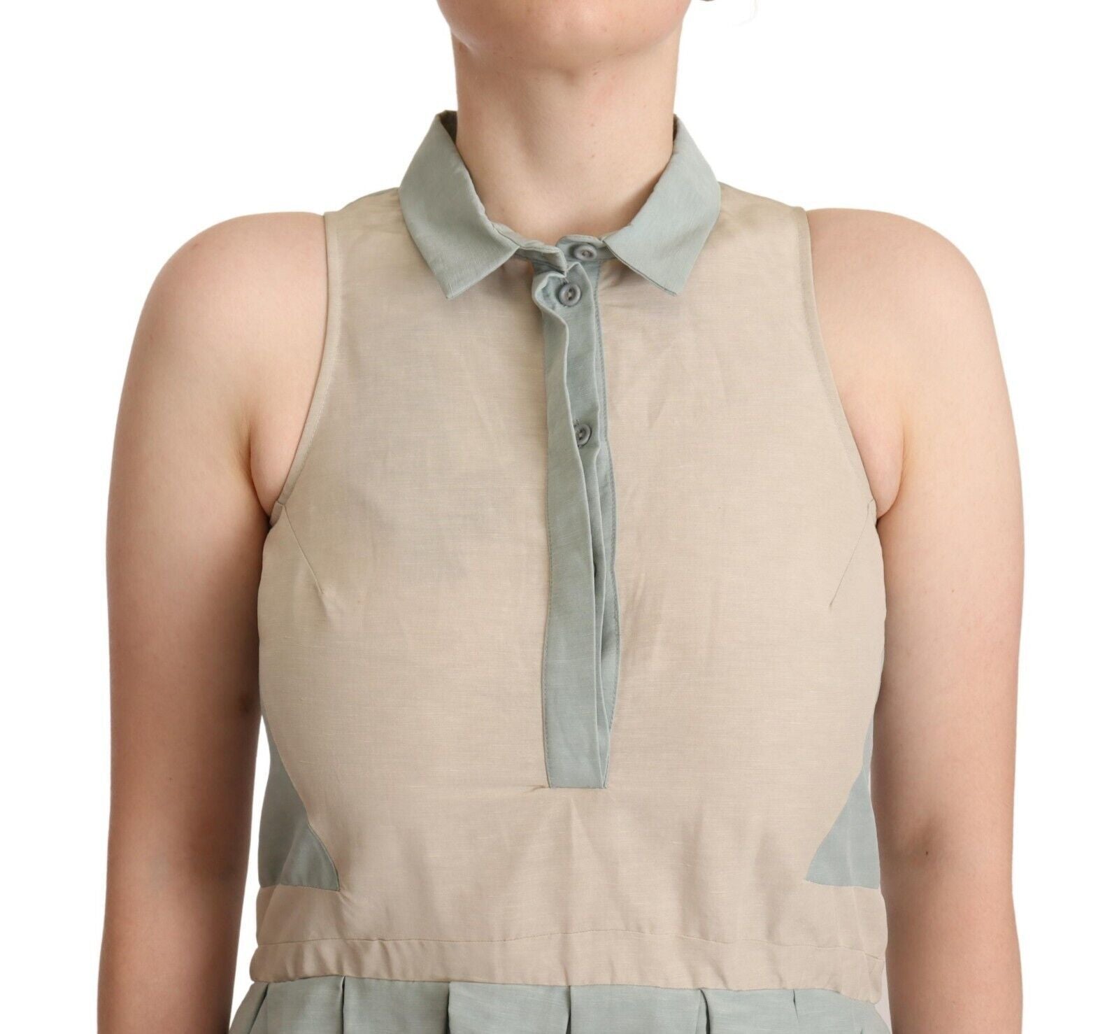 Comeforbreakfast Multicolor Collared Sleeveless Sheath Dress $737.00 Comeforbreakfast Luzworld