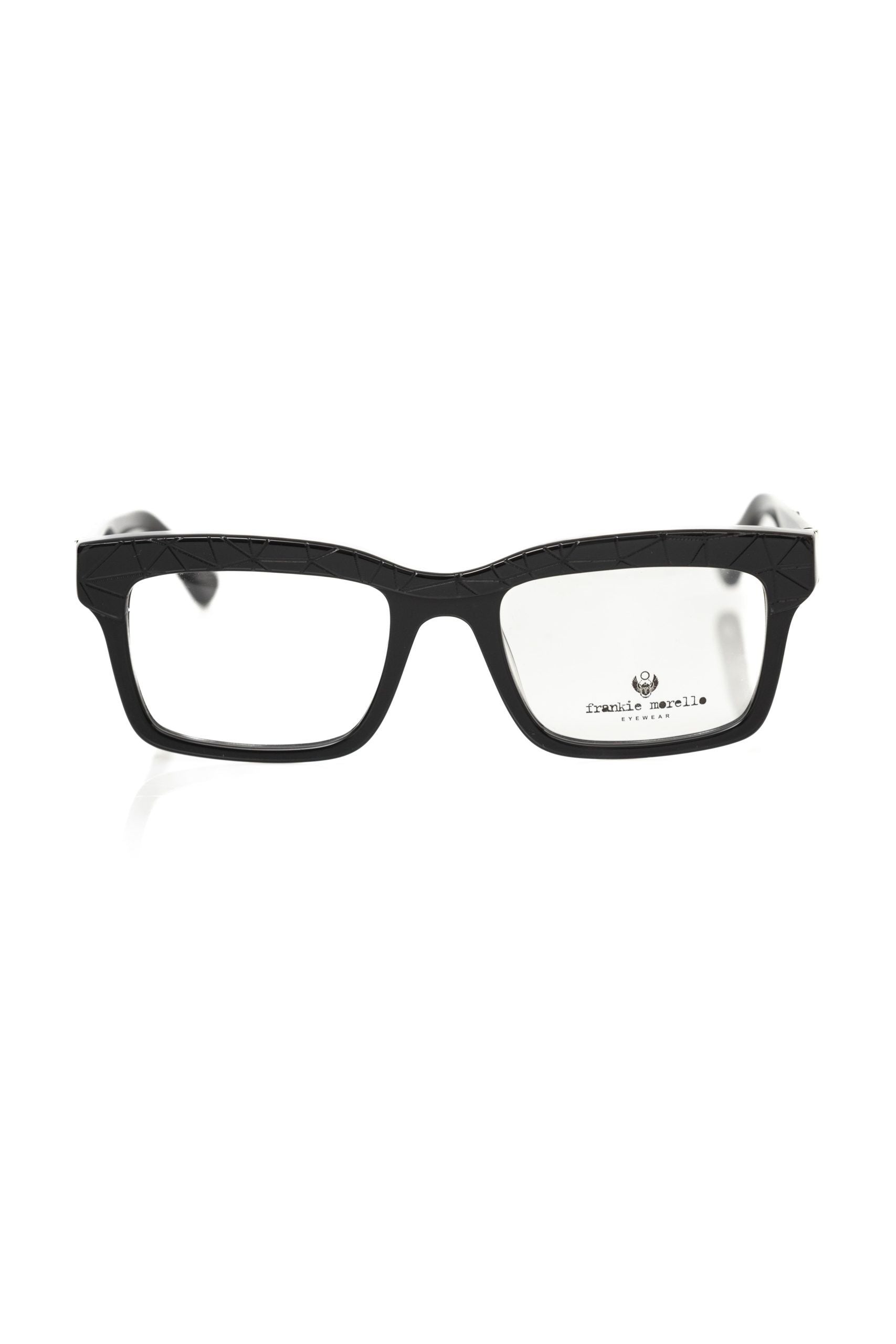 Frankie Morello Black Acetate Men's Frame $446.00 Frankie Morello Luzworld