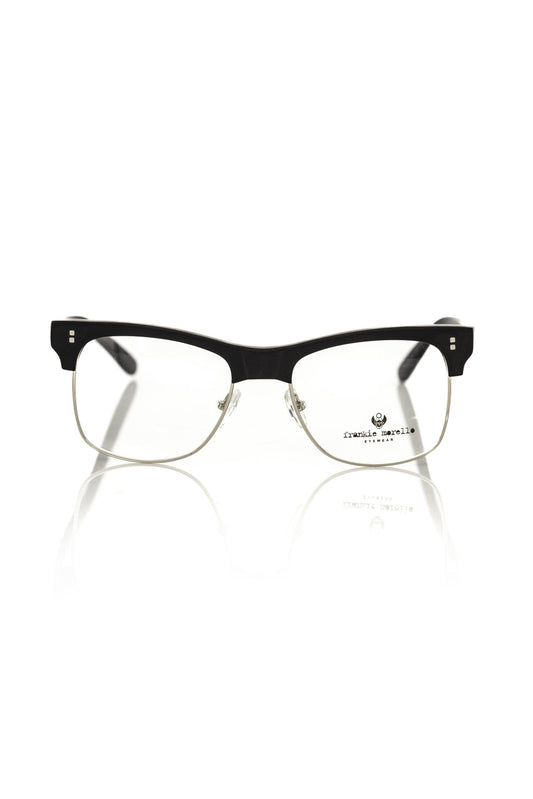 Frankie Morello Black Metallic Men's Eyeglass Frame $439.00 Frankie Morello Luzworld