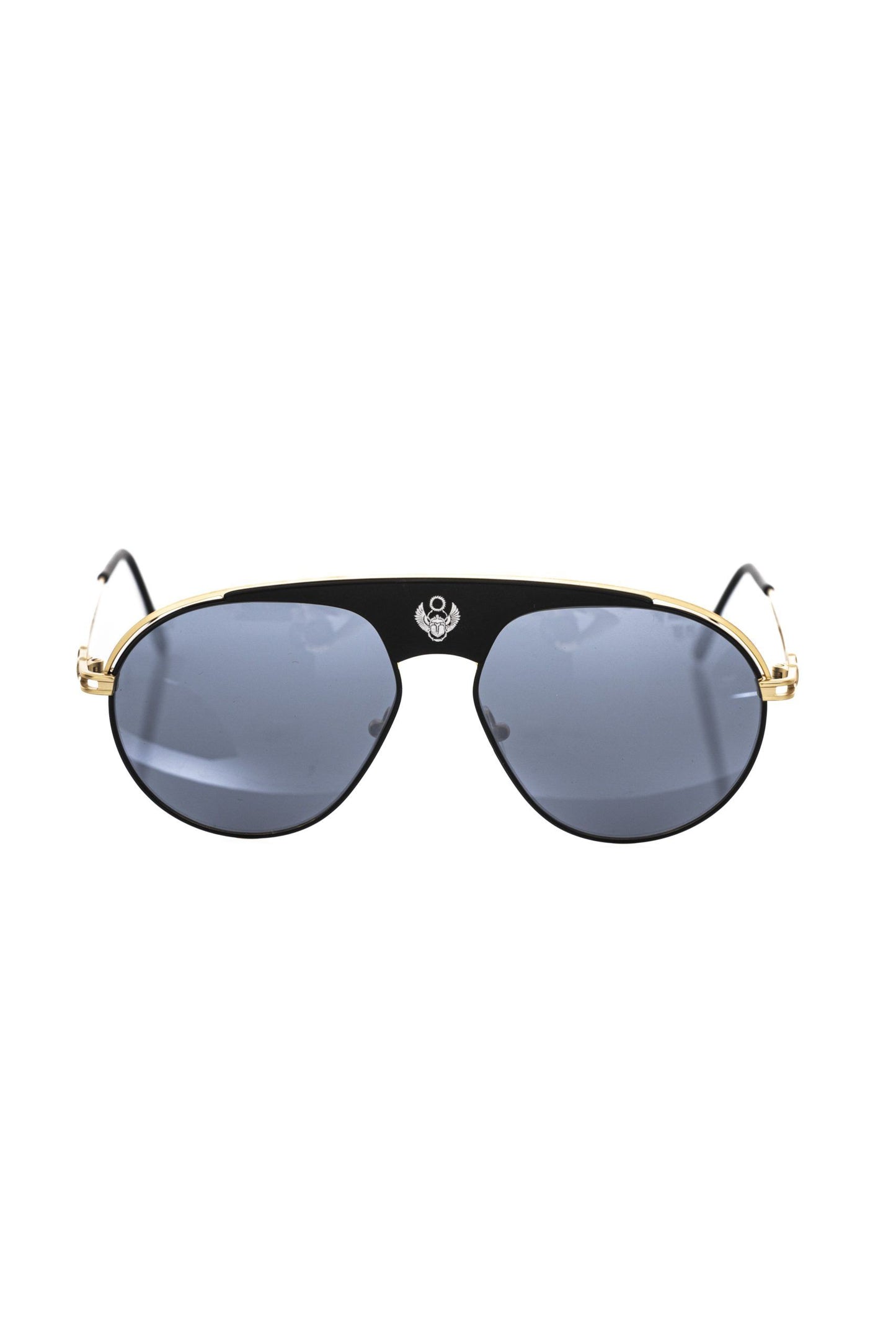 Frankie Morello Black Metallic Fiber Men Sunglasses $496.00 Frankie Morello Luzworld