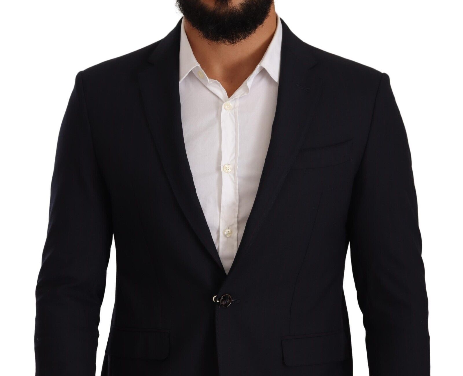 Domenico Tagliente Black Single Breasted One Button Suit Jacket $674.00 Domenico Tagliente Luzworld