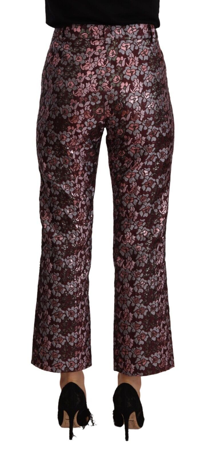 House of Holland Multicolor Floral Jacquard Flared Cropped Pants $805.00 House of Holland Luzworld