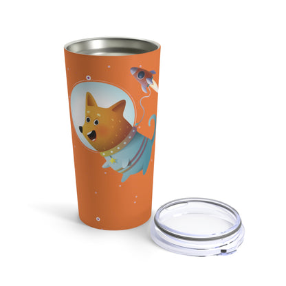 Space Walk: Orange Tumbler 20oz - Luzworld