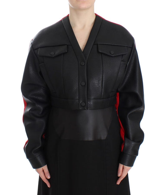 KAALE SUKTAE Black Short Croped Coat Bomber Jacket $1320.00 KAALE SUKTAE Luzworld