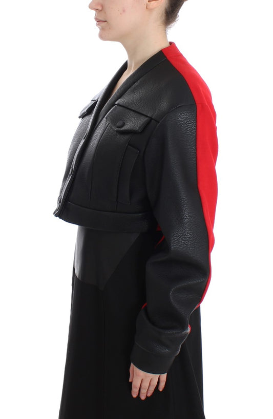 KAALE SUKTAE Black Short Croped Coat Bomber Jacket $1320.00 KAALE SUKTAE Luzworld